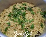 A picture of step 7 of Chicken Maqlooba/Palestinian Flipped Upside Down Rice Dish.