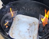 A picture of step 1 of Coffee rub smoked brisket - 8hrs slow and low.