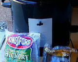 A picture of step 1 of Mike's Smoked Wild Alaskan King Salmon Cream Cheese Spread.