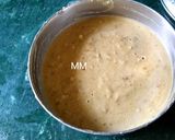A picture of step 2 of Odisha kela/kadali pitha.