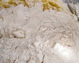 A picture of step 2 of Mini Pizzas with Unrefreshed Sourdough Starter.