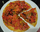 Foto del paso 8 de la receta: Falsa "pizza" de pimiento y tomate caramelizados🍅🌶️🍕