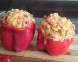 Foto del paso 6 de la receta: Pimientos rellenos con arroz y maíz