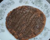 A picture of step 6 of Chocolate paratha pizza.