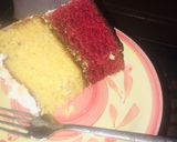 A picture of step 4 of Red velvet cake🎂.