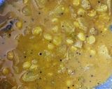 A picture of step 3 of Raw banana and Chana dal sabji.