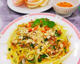 Hình bước làm 5 của món Gỏi đu đủ khô cá chỉ vàng món ăn Việt Nam