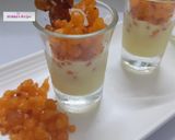 A picture of step 5 of Custard boondi caramel crunchy shots.