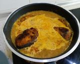A picture of step 10 of Thanda masala fish curry.