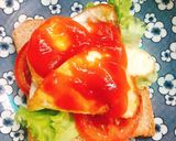 Hình bước làm 4 của món Sandwich trứng tôm