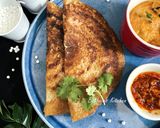 A picture of step 4 of Sabudana Millet Dosa.