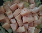 A picture of step 3 of My Spiced Chicken Stew, so nice to come in out the cold to 😀.