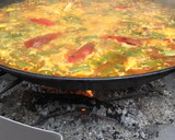 Foto del paso 16 de la receta: Paella de La Safor, (con albóndigas) hecha con leña...🔥