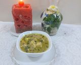 A picture of step 5 of Nawabi white paneer gravi.