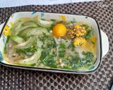 Hình bước làm 2 của món Mì lá tươi nấu mướp và trứng non