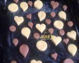 A picture of step 5 of Milky nd chocolate cookies.