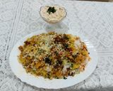 A picture of step 4 of Chicken tikka masala biryani.