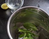 A picture of step 3 of Refreshing Mint Sorbet Lemonade.