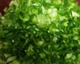 A picture of step 2 of Chilli sandwich.