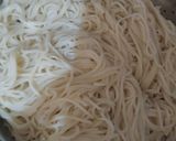 A picture of step 1 of Veg noodles.