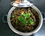 A picture of step 7 of Masala Bhindi fry.
