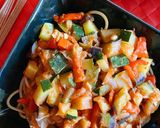 Foto del paso 4 de la receta: Espaguetis integrales con pisto
