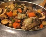 Une image de l'étape 23 de Chevreau aux légumes et os à moelle façon pot au feu revisité.