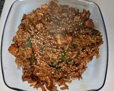 A picture of step 10 of Thai Basil Chicken and Rice.