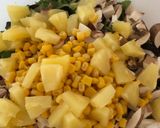A picture of step 4 of Mixed Green Salad with Pineapple.