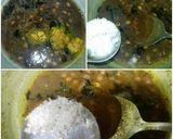 A picture of step 8 of Puliyogare / Puliyoadharai.