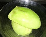 Hình bước làm 1 của món Bánh muffin bơ đào