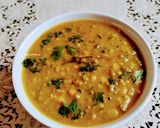 A picture of step 4 of Whole Green Moong And Chana Daal Curry.