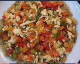 A picture of step 13 of Stuffed Moong Dal Chilla Chaat.