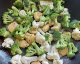 Foto del paso 3 de la receta: Pollo con brócoli y coliflor