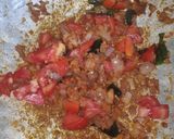 A picture of step 6 of Aatu Moolai Masala or Goat Brain Masala.