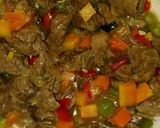 A picture of step 3 of Shareded beaf.