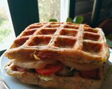 Foto del paso 5 de la receta: 🥪Sándwich-waffles de zucchini gluten free ❣️🥪