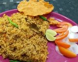 A picture of step 6 of Masoor Pulao.