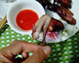 Hình bước làm 2 của món Chim cút nướng ngũ vị