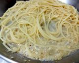 蒜片炙燒牛五花義大利麵/西餐烹調的食譜步驟4照片