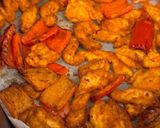 A picture of step 5 of Chicken Strips with Roasted Bell Peppers.