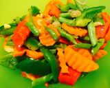 Hình bước làm 8 của món Cơm đùi gà rau quả