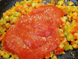 Huevos rellenos vegetarianos gratinados