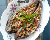 Foto langkah ke 6 dari resep TERONG PANGGANG TEFLON OLES MADU PECAH TELUR MOM 'K2'.