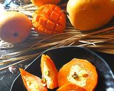 A picture of step 4 of Stuffed mango kulfi.