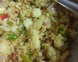 A picture of step 2 of Chilli idli.