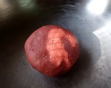 A picture of step 3 of Beetroot Chakri#foodphotographychallenge.