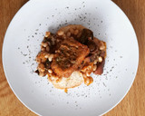 Foto del paso 12 de la receta: Merluza rebozada con fessolets y rovellons a la sobrasada