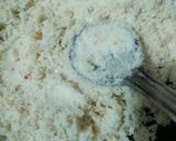 A picture of step 5 of Suji Laddoo.