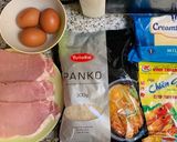 Hình bước làm 1 của món Thịt cuộn phô mai chiên xù